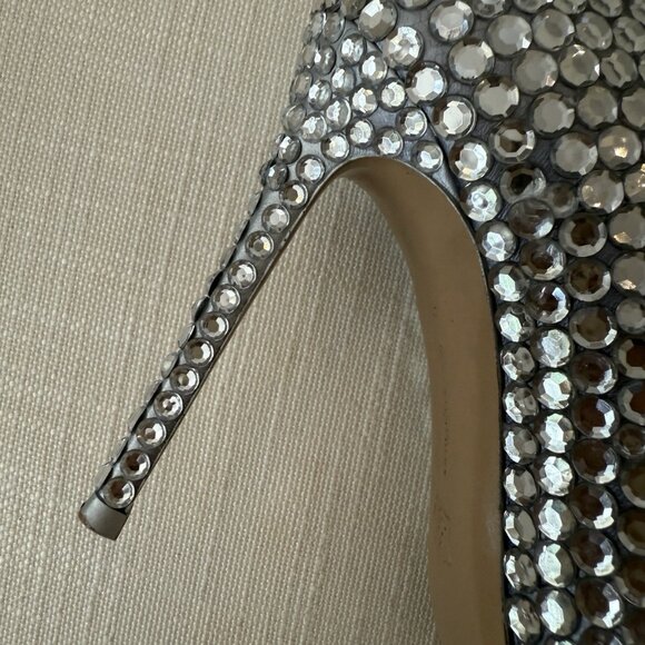 Gianvito Rossi Vamp Heels Silver Sequin - Picture 10 of 16